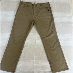 Levi Strauss Signature S67 Athletic Mens Tan Pants Sz 42x32 Actual 41.5x31 Tech‎